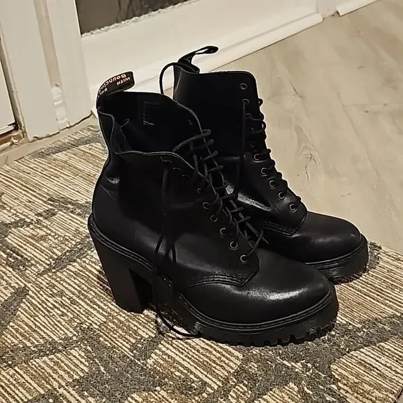 Closing Closet! KENDRA WOMEN'S LEATHER HEELED BOOTS - Picture 1 of 5